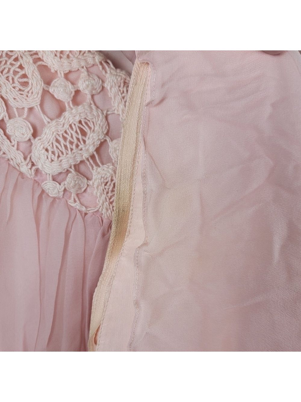 Vintage Dress Empire Waist Pink #1826 - Picture 9 of 16
